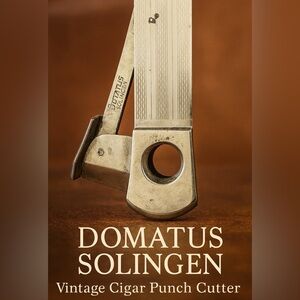 🌸 Vintage Rare DOMATUS / SOLINGEN Cigar Punch Cutter Made in Western Germany